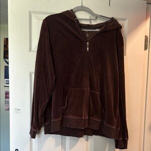 Brown Zip-Up Hoodie